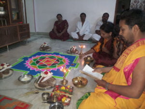 Shri durga deepa namaskara.Vinayaka shanti.Davanagere